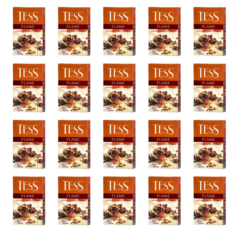 Tess Флайм 90 ггибискус,розовый перец,аром. земляники (15) (0650) (комплект 20 шт.) 6006500