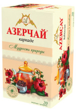 Чай Азерчай чёрный «Мудрость природы» чайный напиток с каркаде, 20 пак по 1,8 г 2760513