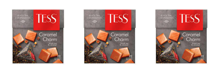 Чай черный в пирамидках Tess Сaramel Charm (Тесс Карамель Шарм), 20*1,8 г (комплект 3 шт.) 6008832