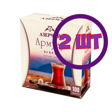 Чай Азерчай Армуду Букет черный 100 пак.*1,6 гр (комплект 2 шт.) 2762050