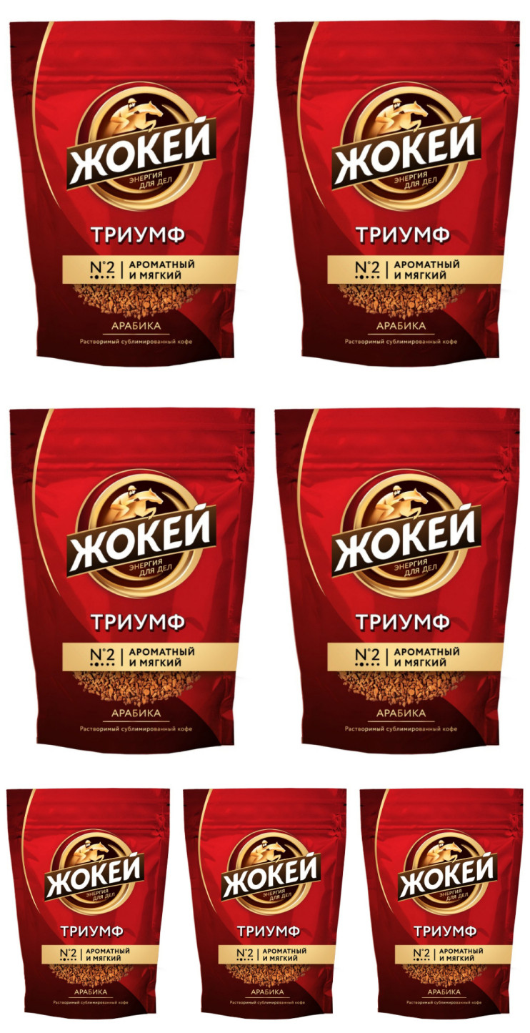 Кофе растворимый Жокей Триумф, м/у, 280 г (комплект 7 шт.) 6008269