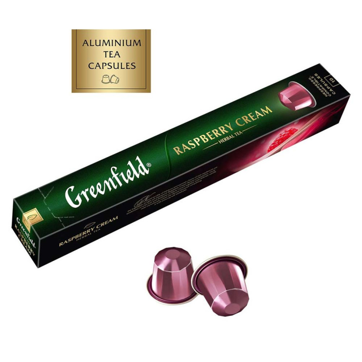 Чай в капсулах Nespresso Greenfield Raspberry Cream (Распберри Крим), 10*2,5 г