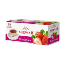 Чай Азерчай Клубника черный 25 пак.*1,8 гр (комплект 2 шт.) 2102529