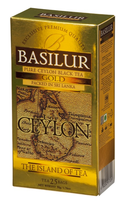 Basilur Остров "Золотой" 25 пак.*2 г, черный ОР1, картон (24) (70481)