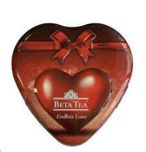 Beta tea Сердце "Бесконечная любовь" 50 г ж/б (12) черный