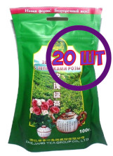 Чай зеленый листовой Верблюд Роза, м/у, 100 г (комплект 20 шт.) 8504592