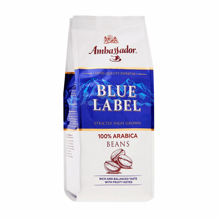 Кофе в зернах Ambassador Blue Label,м/у, 200 г 5027945