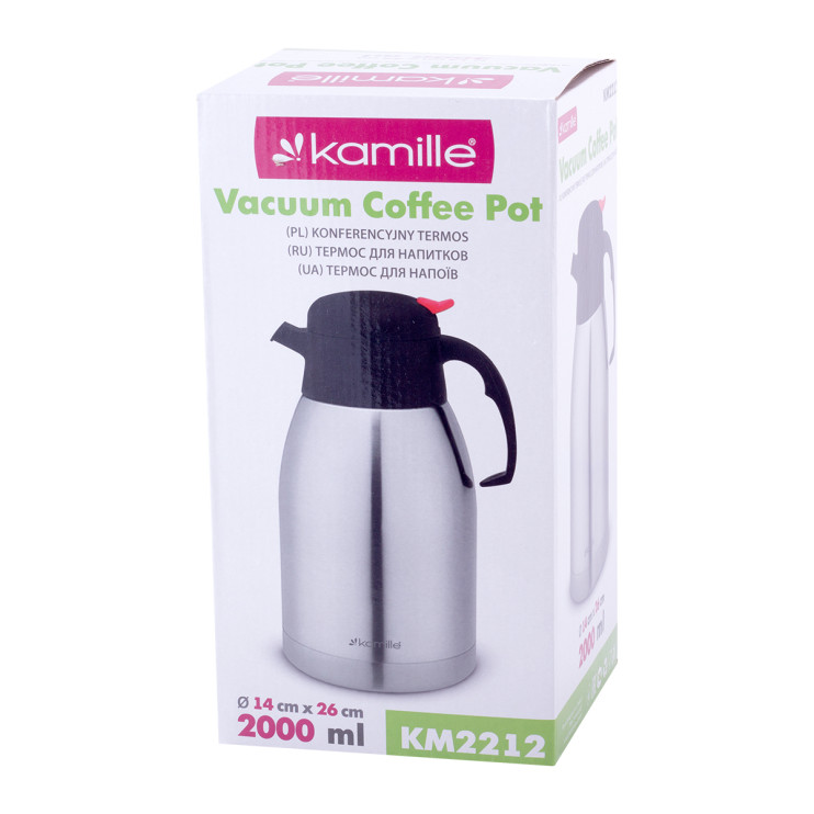Термос конференция 2000ml. из нержавеющей стали с пластиковой крышкой 923574
