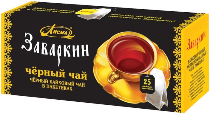 Лисма Заваркин 25 пак.*1,5 г черный (27) 203010