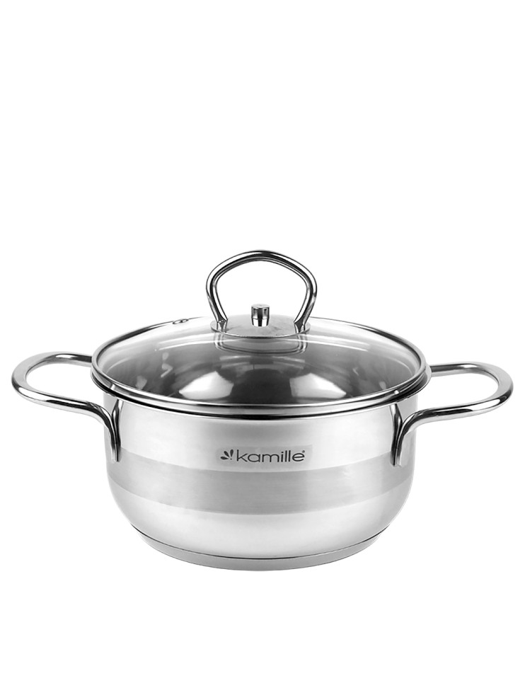 Кастрюля из нержавеющей стали 1.5л 16*8 см 060536