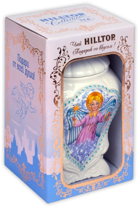 Hilltop Керамическая чайница АНГЕЛ Цейлонский бриз 100 г (6)