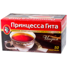 Чай черный в пакетиках для чашки Принцесса Гита Индия, б/я, 50*2 г
