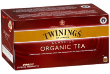 Чай черный в пакетиках для чашки Twinings Органик, 25*2 г