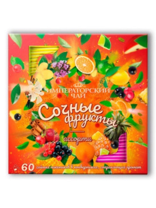 Basilur ФРУКТОВОЕ ВДОХНОВЕНИЕ "АССОРТИ" 60 пак.*1,8 г, картон (6)(71619)
