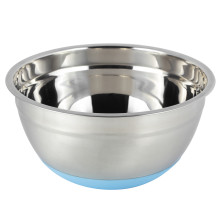 Миска Kamille 20*10см из нержавеющей стали с силиконовым дном 655223
