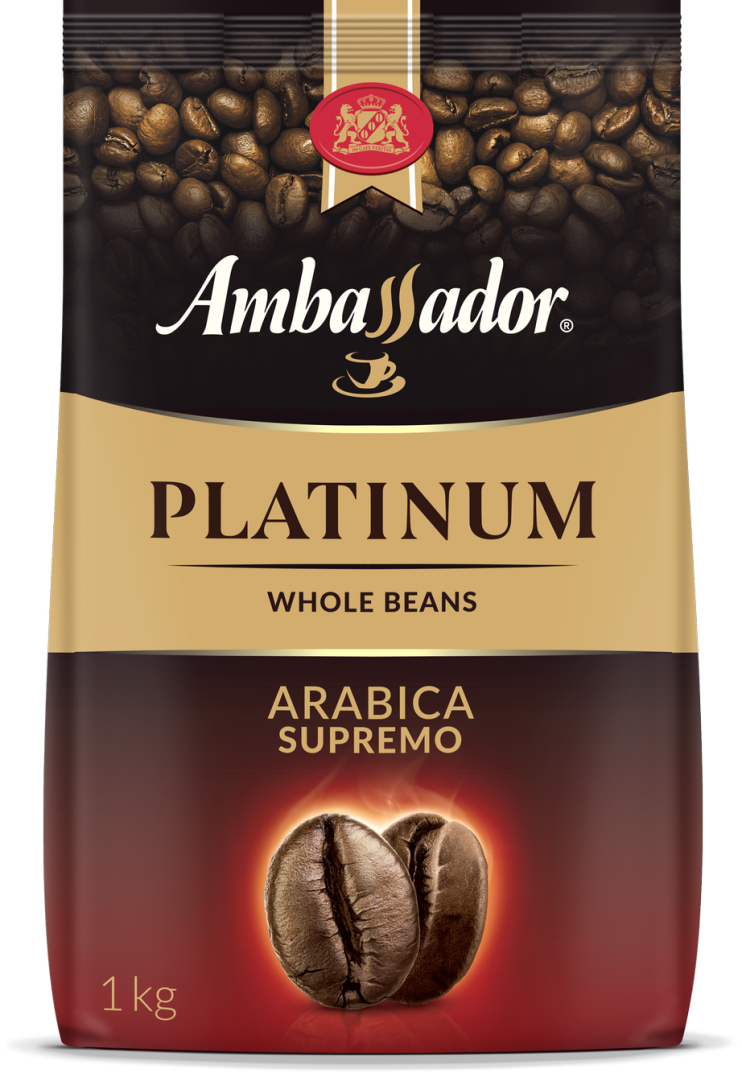 Кофе в зернах Ambassador Platinum, м/у, 1 кг 5027105