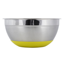 Миска Kamille 22*10см из нержавеющей стали с силиконовым дном 655230