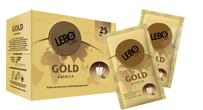 Кофе растворимый Lebo Gold, 25*2 г