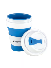 Термокружка 350ml из силикона с пластиковой вставкой  928555