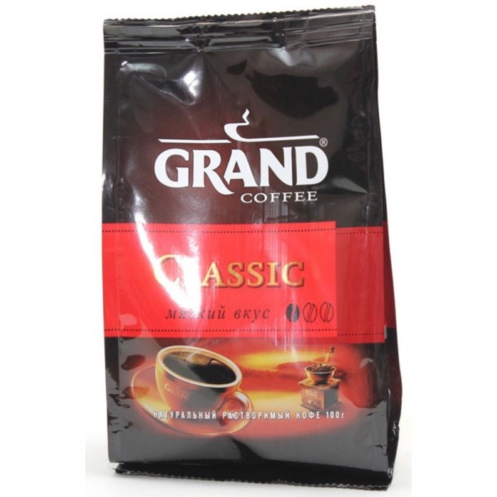 Кофе растворимый Grand Classic (Гранд Классик), м/у, 100 г
