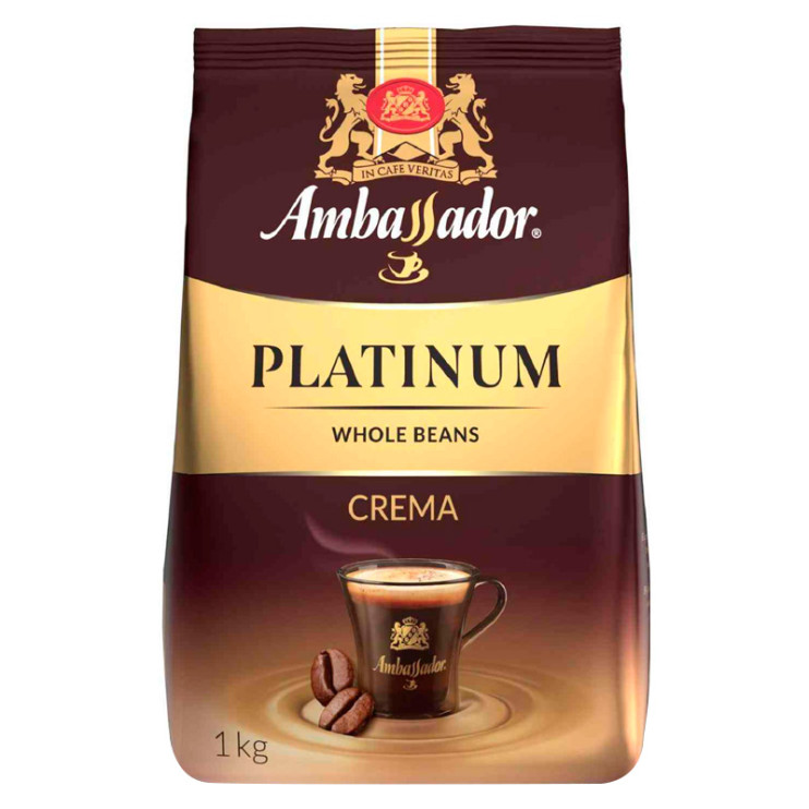 Кофе в зернах Ambassador Platinum Crema, м/у, 1 кг 5339703