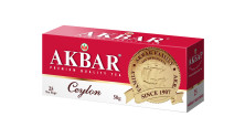 Чай черный в пакетиках для чашки Akbar Ceylon с медалью, 25*2 г