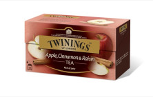 Чай черный в пакетиках для чашки Twinings Яблоко, корица, изюм, 25*2 г